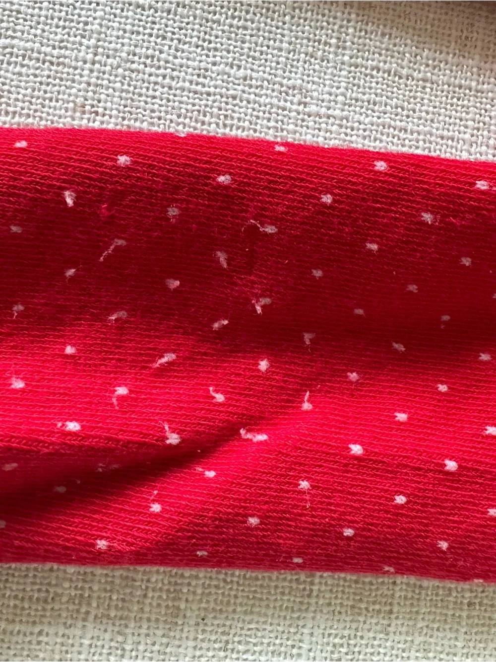 Rufflebutts Red Polka Dot Knit Leggings